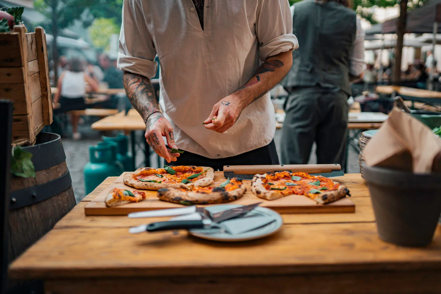 Catering Praha - live stanice, neapolská pizza 