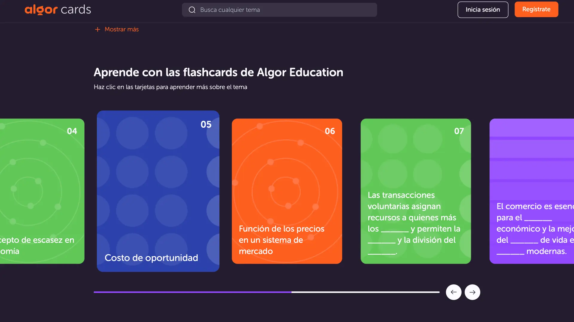 Las flashcards de Algor