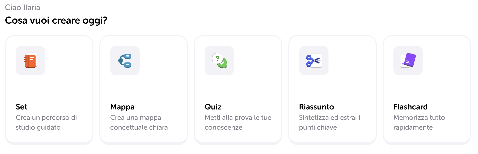 Crea quiz, mappe concettuali, quiz, riassunti e trascrizioni con Algor