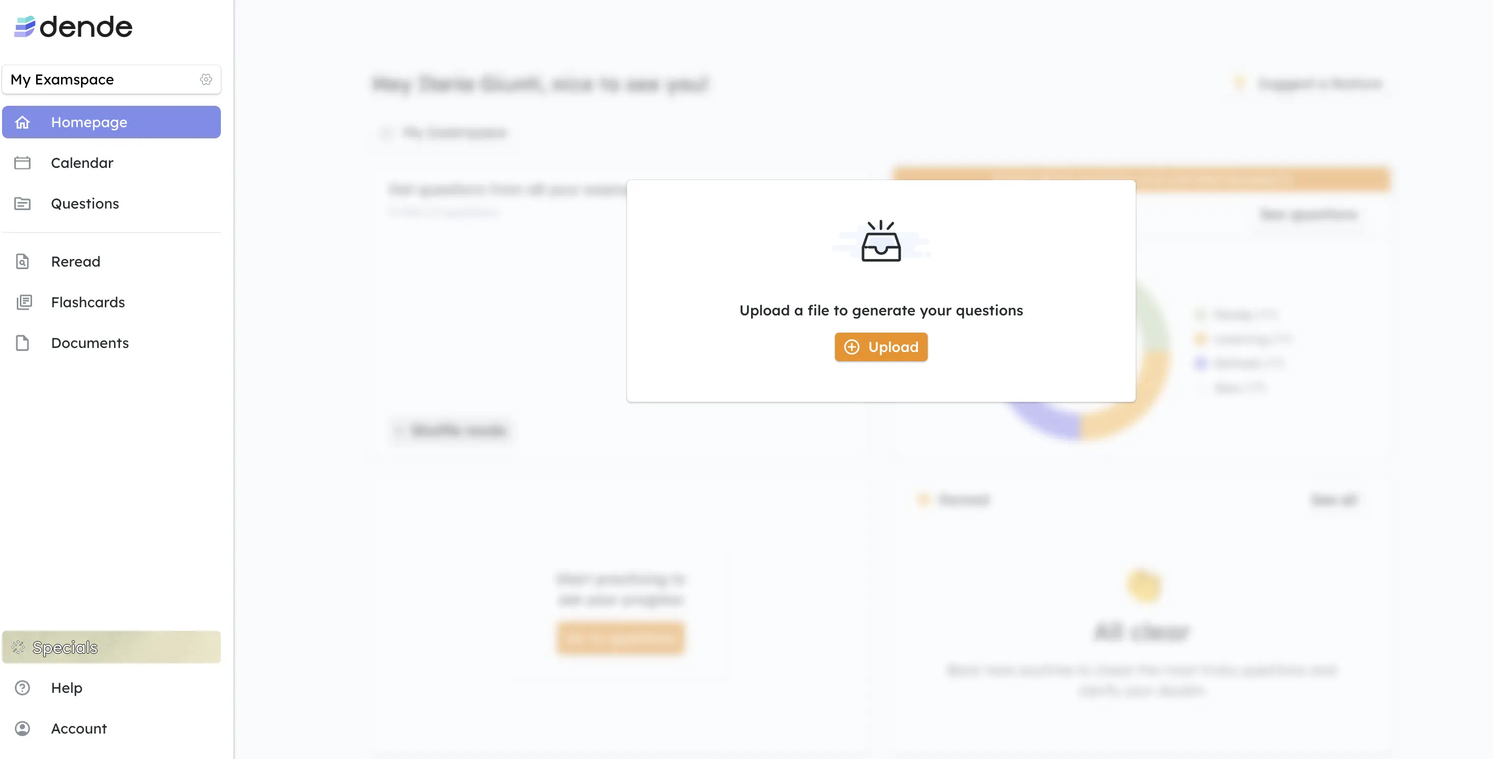 Crea il tuo quiz su Dende partendo dai tuoi documenti.