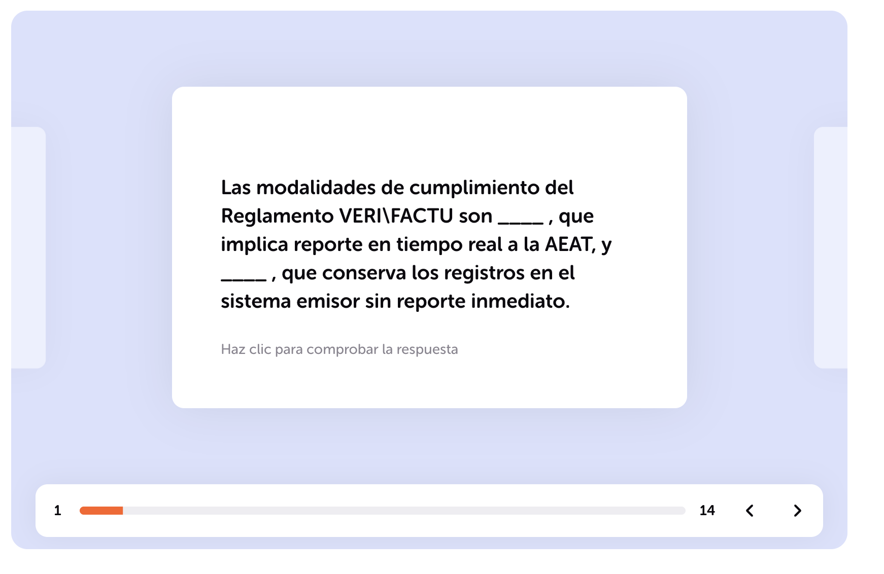  Ejemplo de tarjeta didáctica generada por la IA de Algor a partir de un temario.