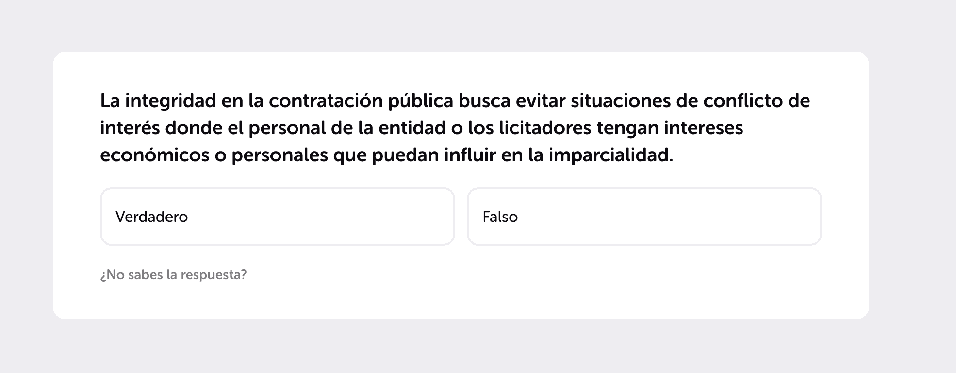 Ejemplo de quiz generado a partir de un temario.
