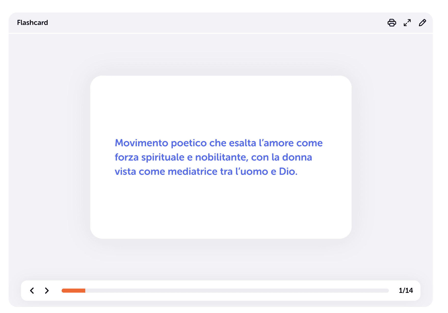 Flashcard generate con Algor seguendo il metodo Active Recall