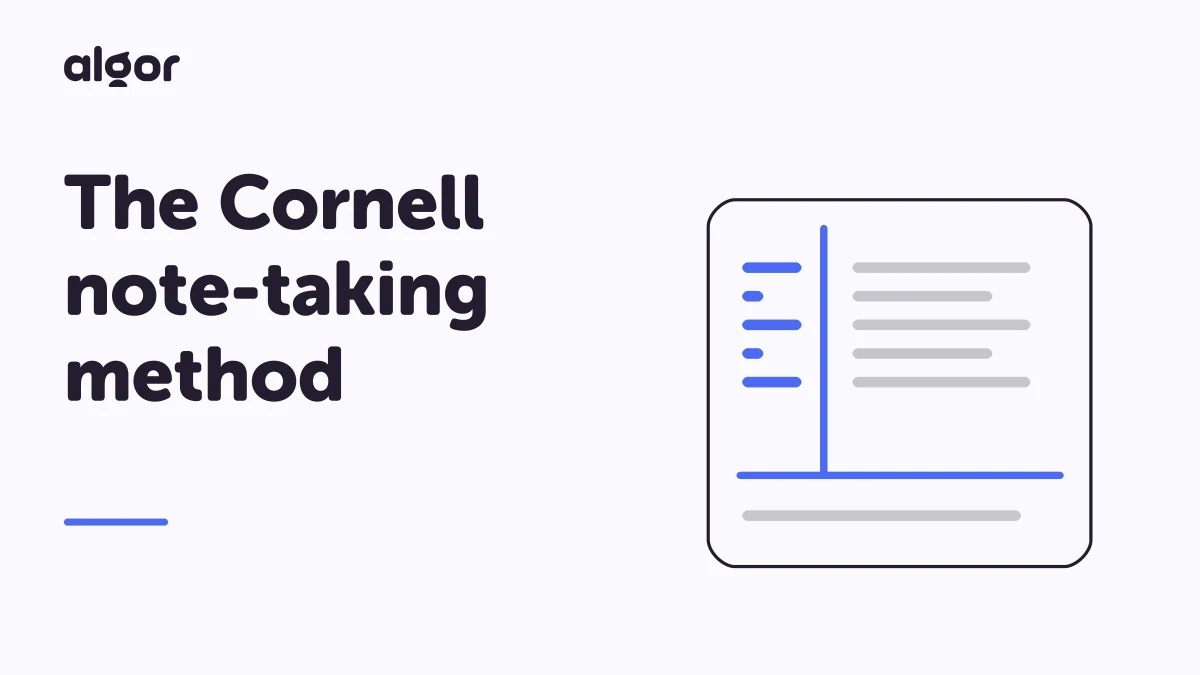 The Cornell Note-Taking Method: How It Works
