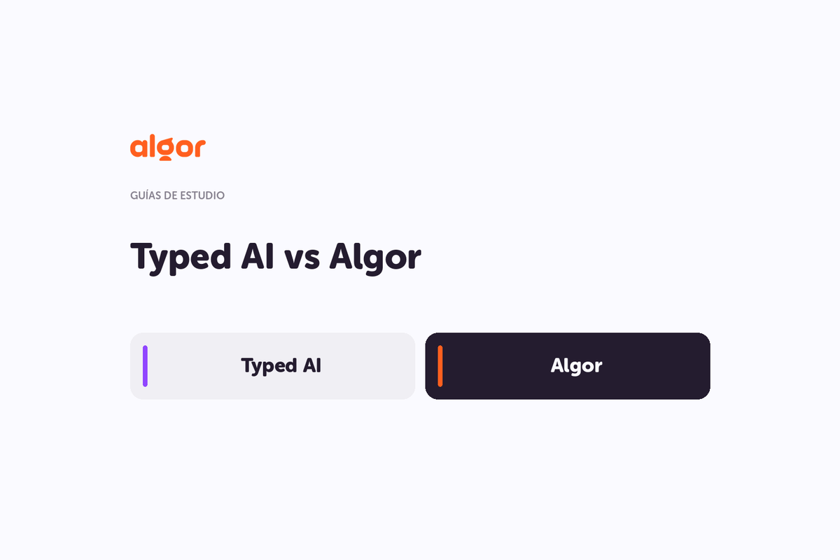 Comparación entre Typed AI y Algor