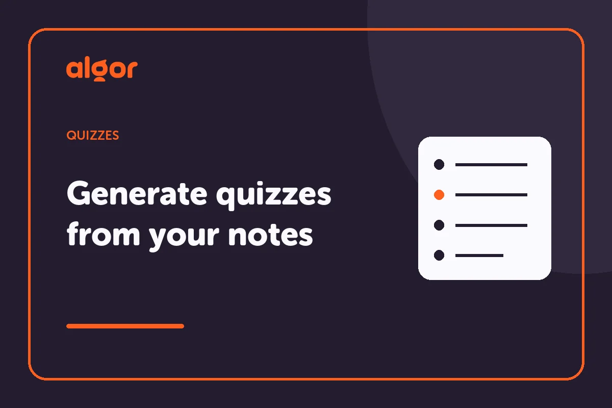 How to Generate Quizzes Online From Notes and Books with AI