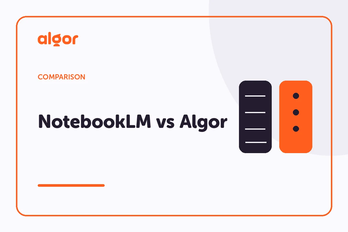 Notebook LM vs Algor: AI Mind Map Features Breakdown