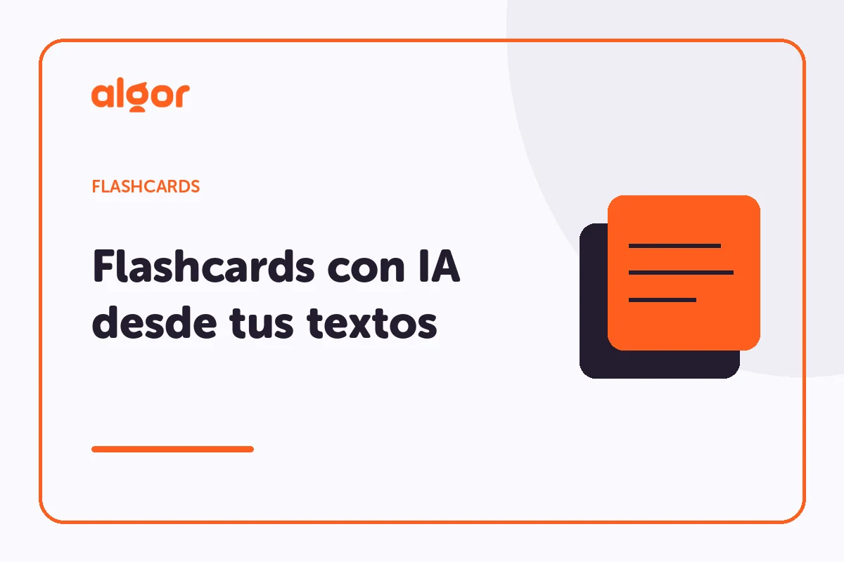 Cómo crear flashcards con IA a partir de cualquier texto
