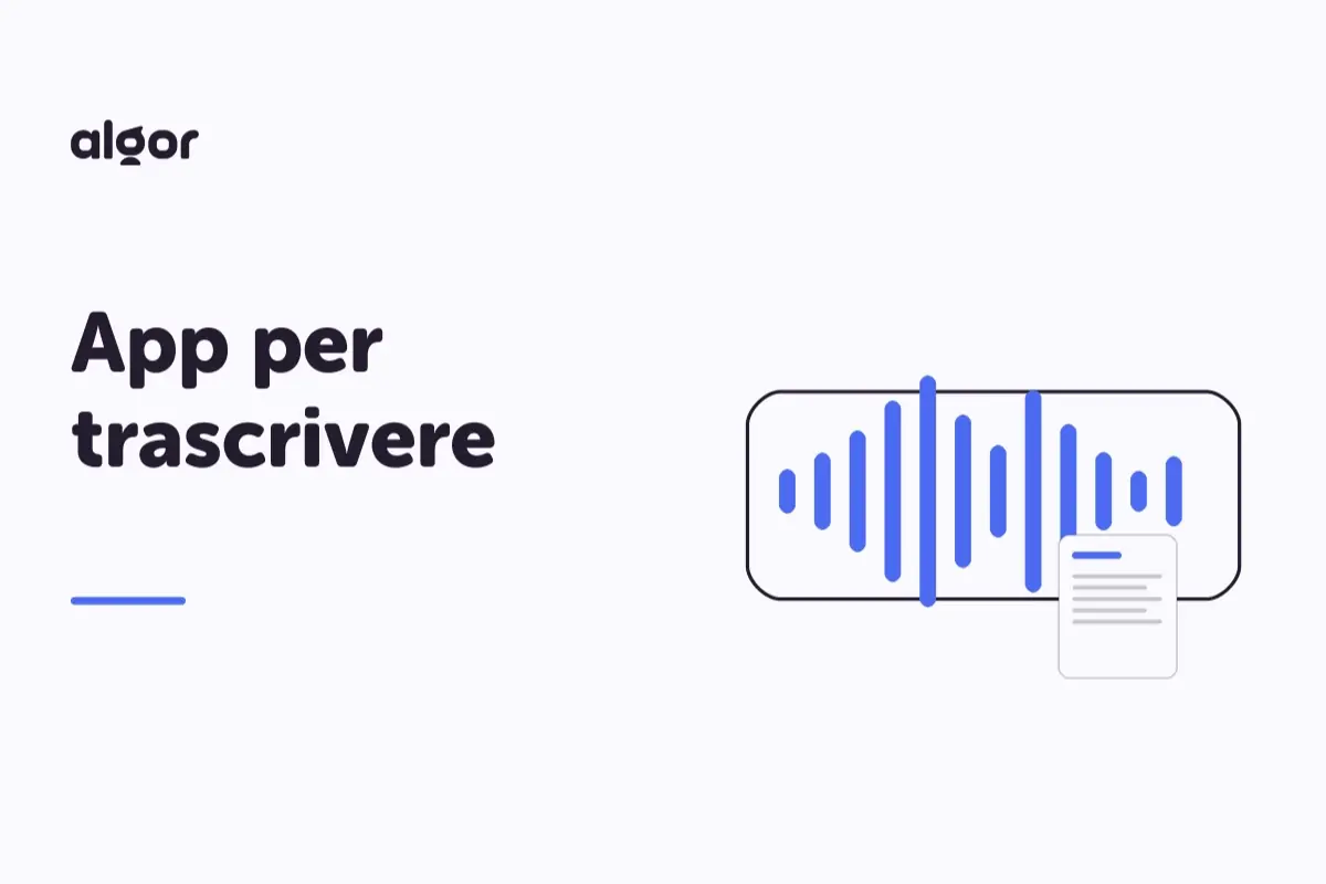 App per trascrivere