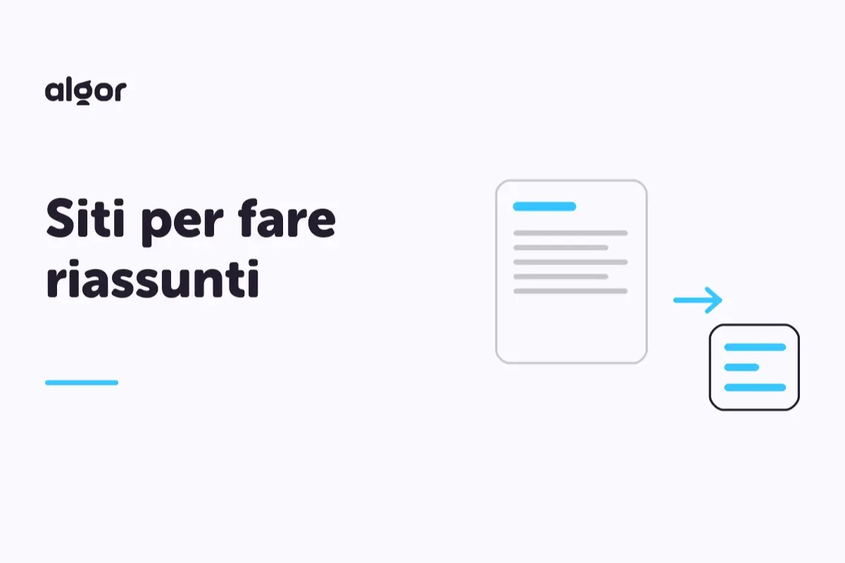 Siti per fare riassunti
