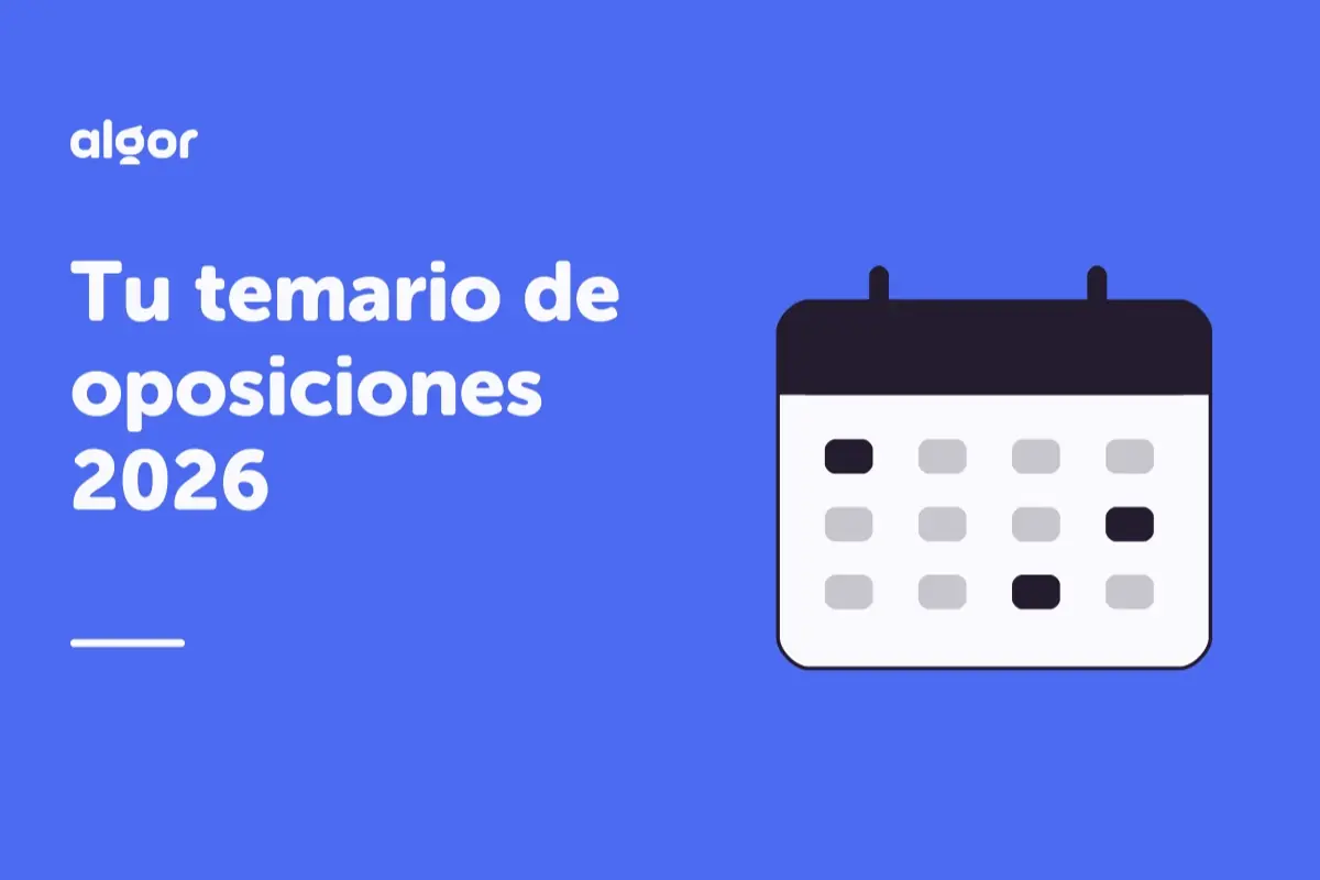 Tu temario de oposiciones 2026