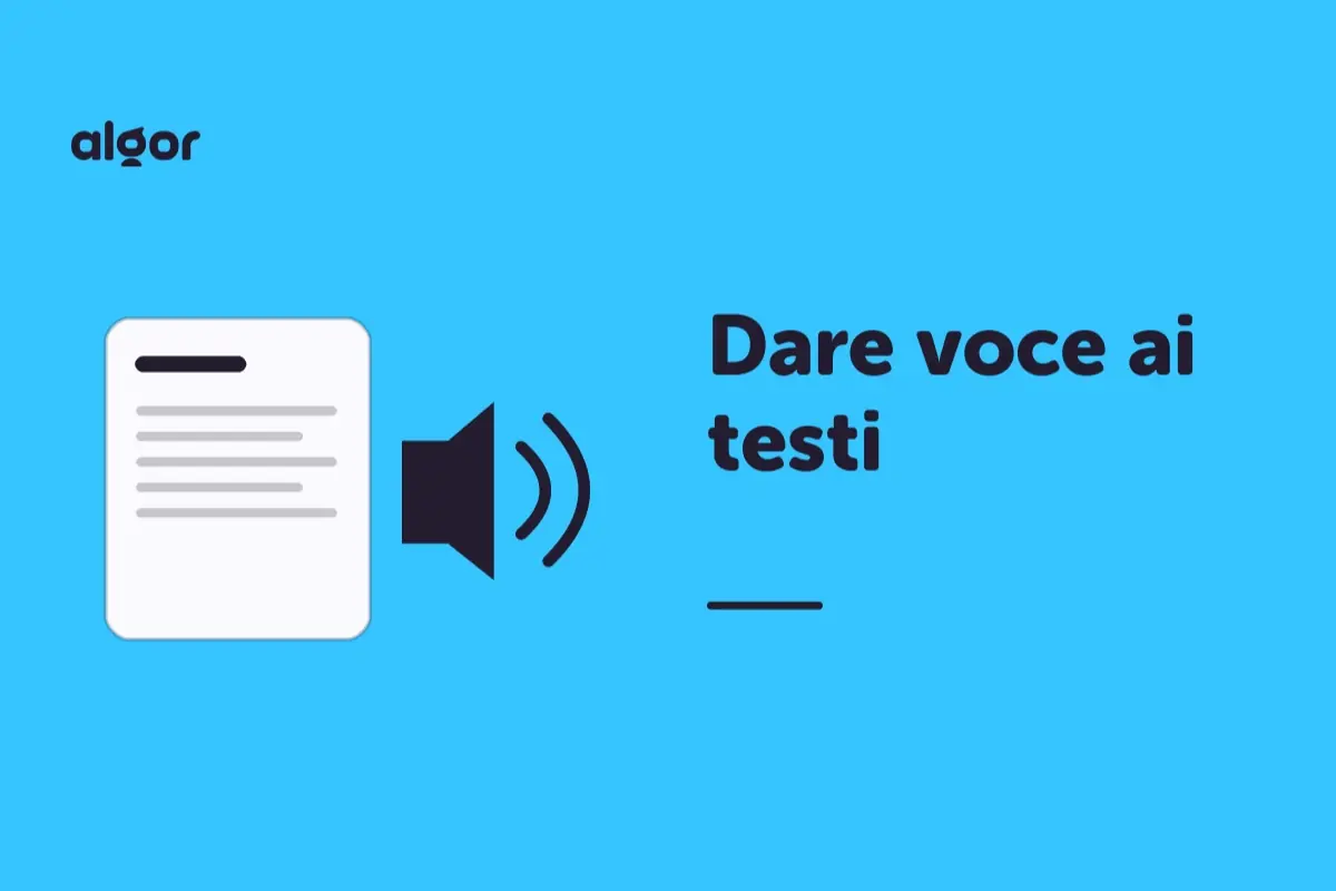 Dare voce ai testi