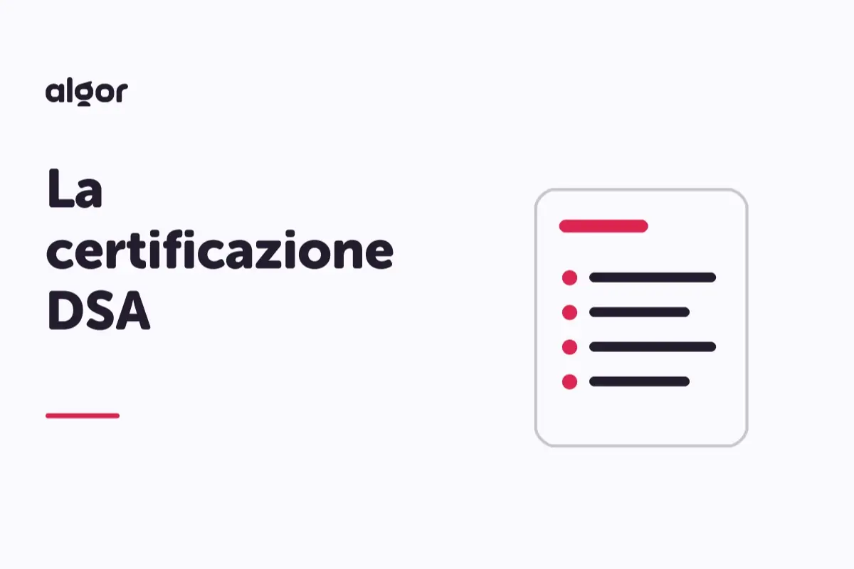 La certificazione DSA