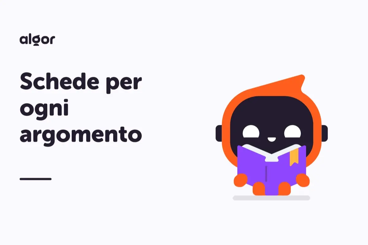 Schede per ogni argomento