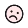 A black and white photo of a sad face.