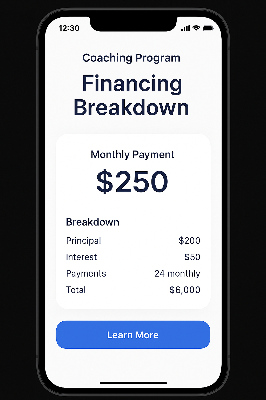 Viora Pay financing options