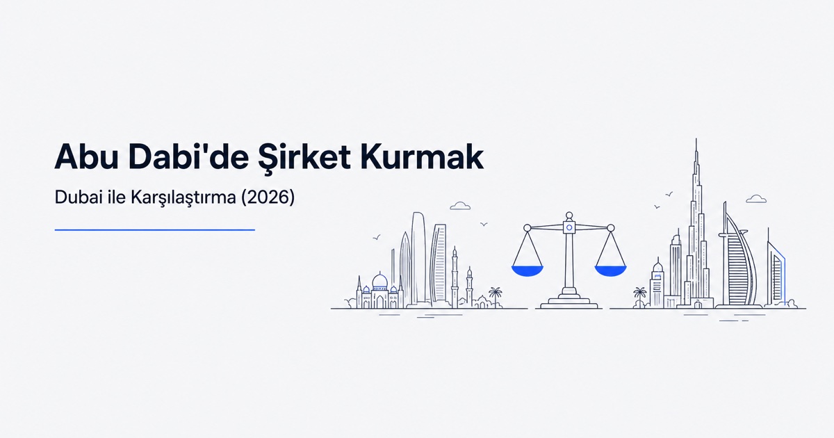 Abu Dabi'de Şirket Kurmak: Dubai ile Karşılaştırma (2026)