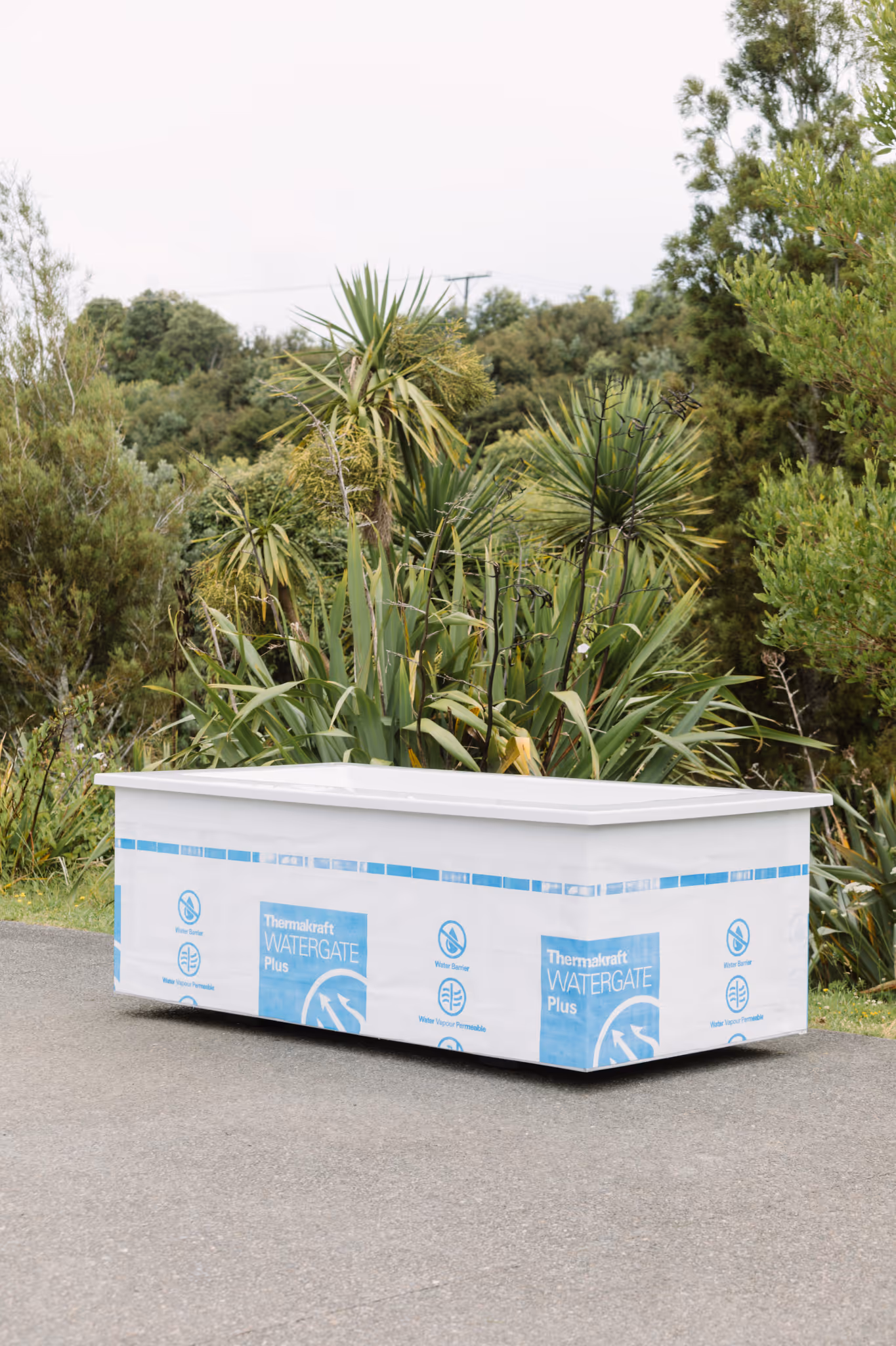 Star Bath supplied bare and wrapped, ready for custom cladding on site