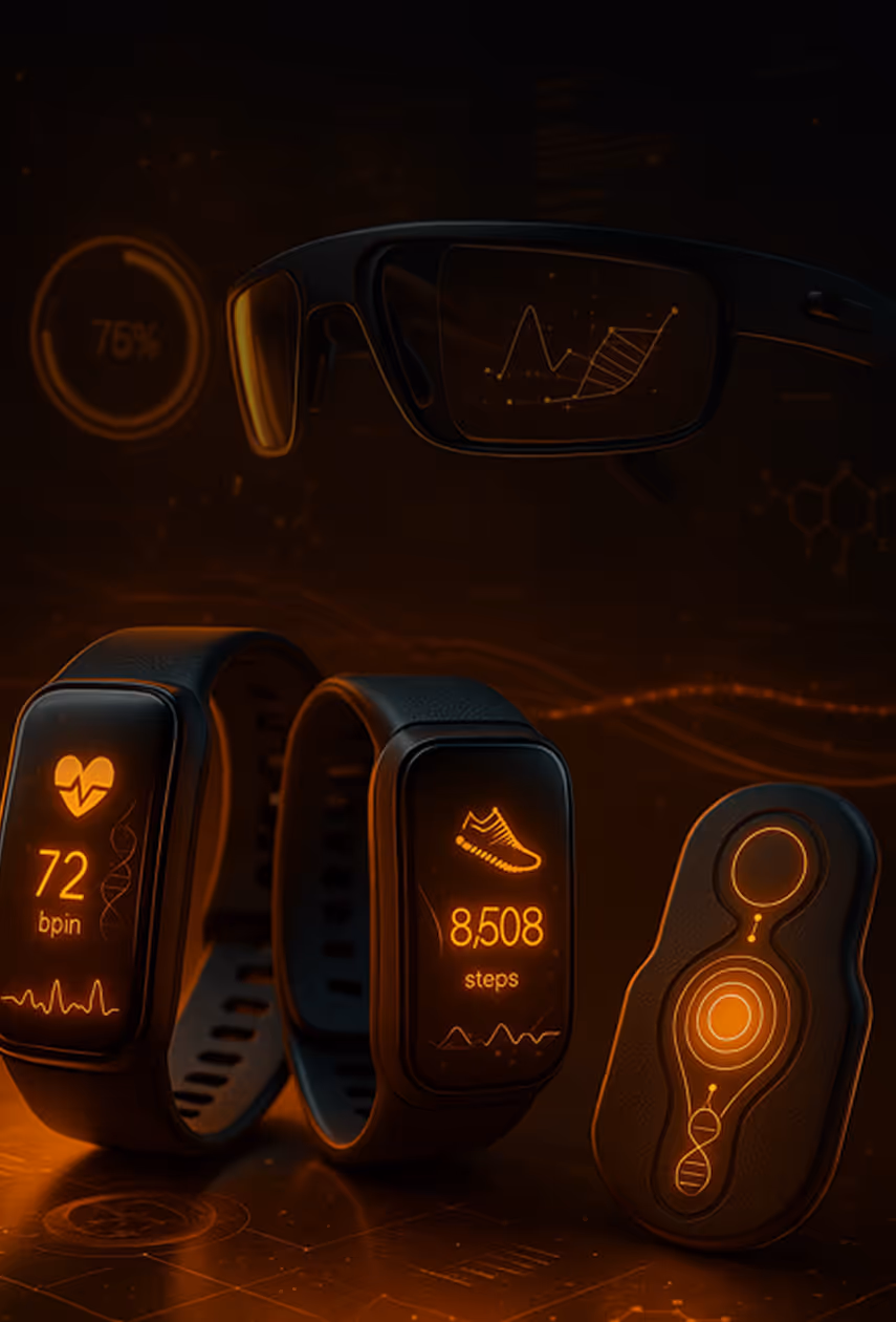 Wearable technology and smart devices displayed at Biohacking360 Expo.