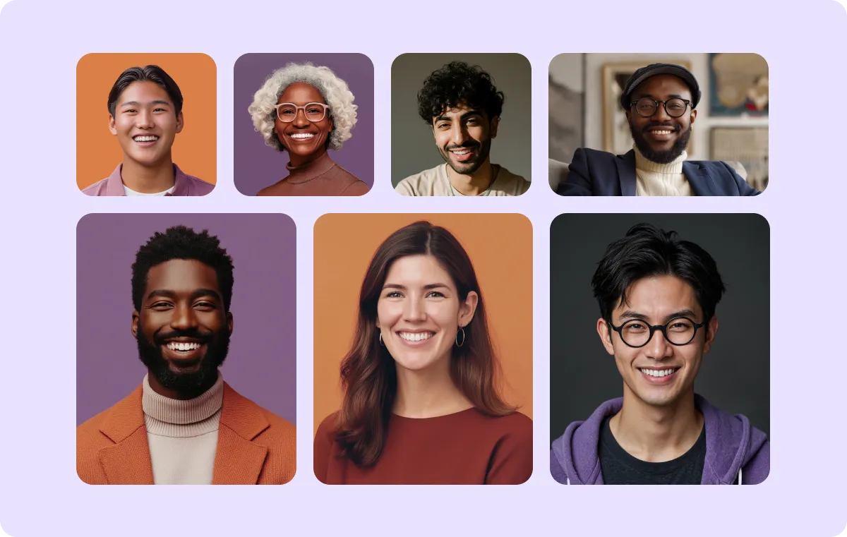 AI avatars examples. 