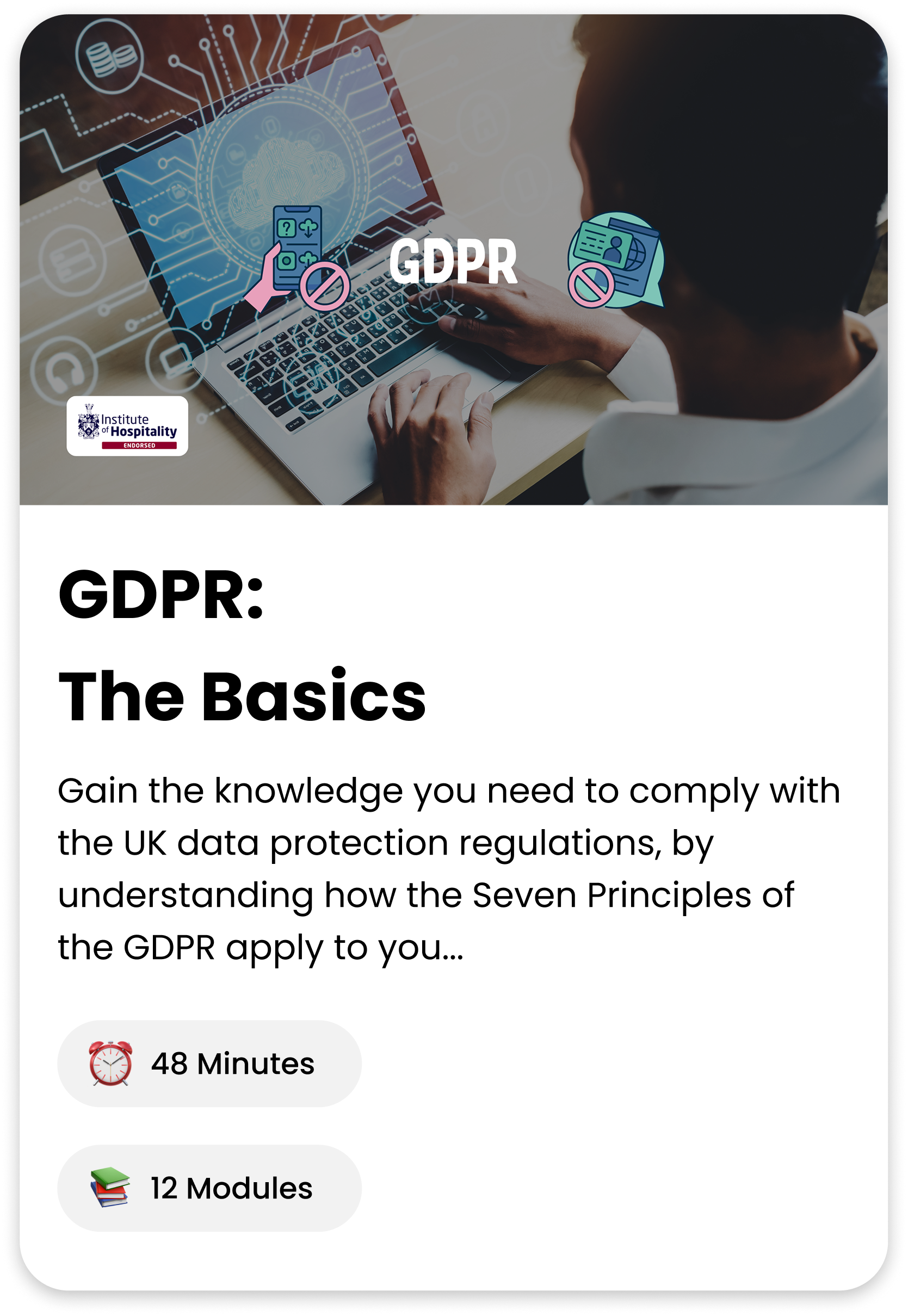 GDPR, The Basics course cover