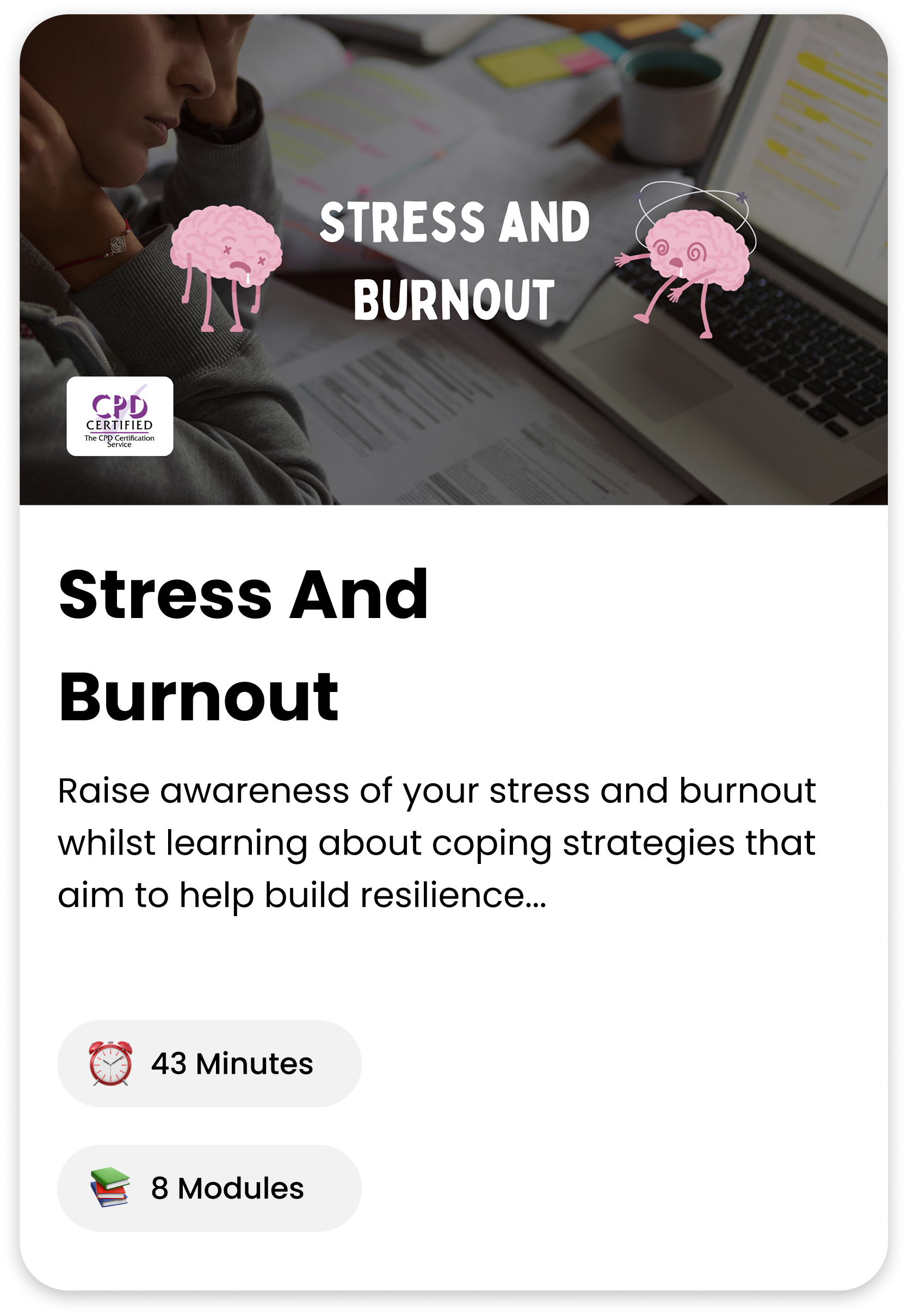 Stress And Burnout course cover