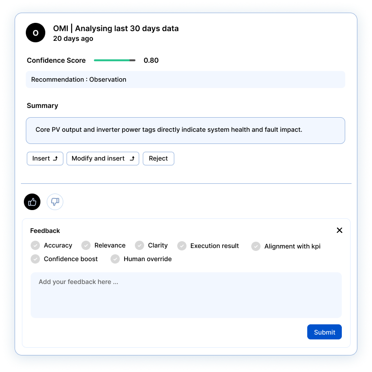 OMI Review and Feedback Mechanism