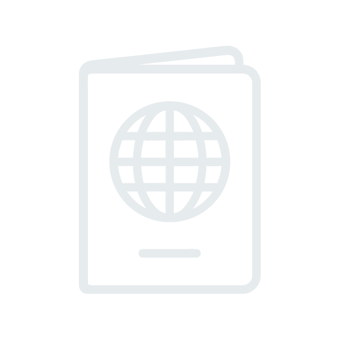 Designs with a global passport icon