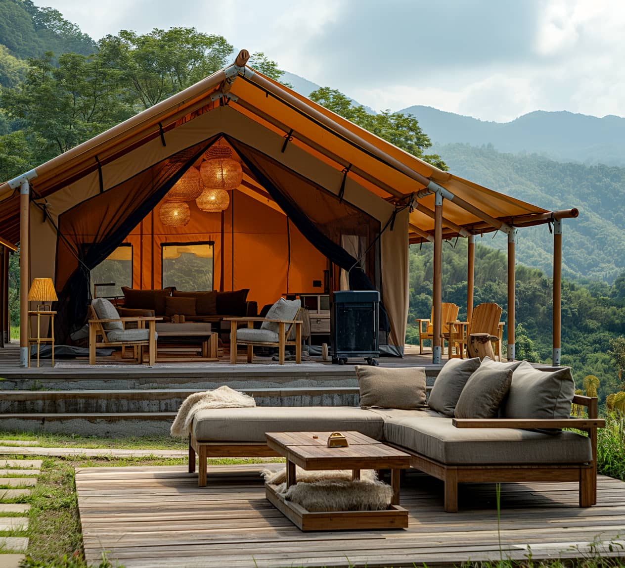 Come To Our Peaceful Place - Image Glamping X Webflow Template