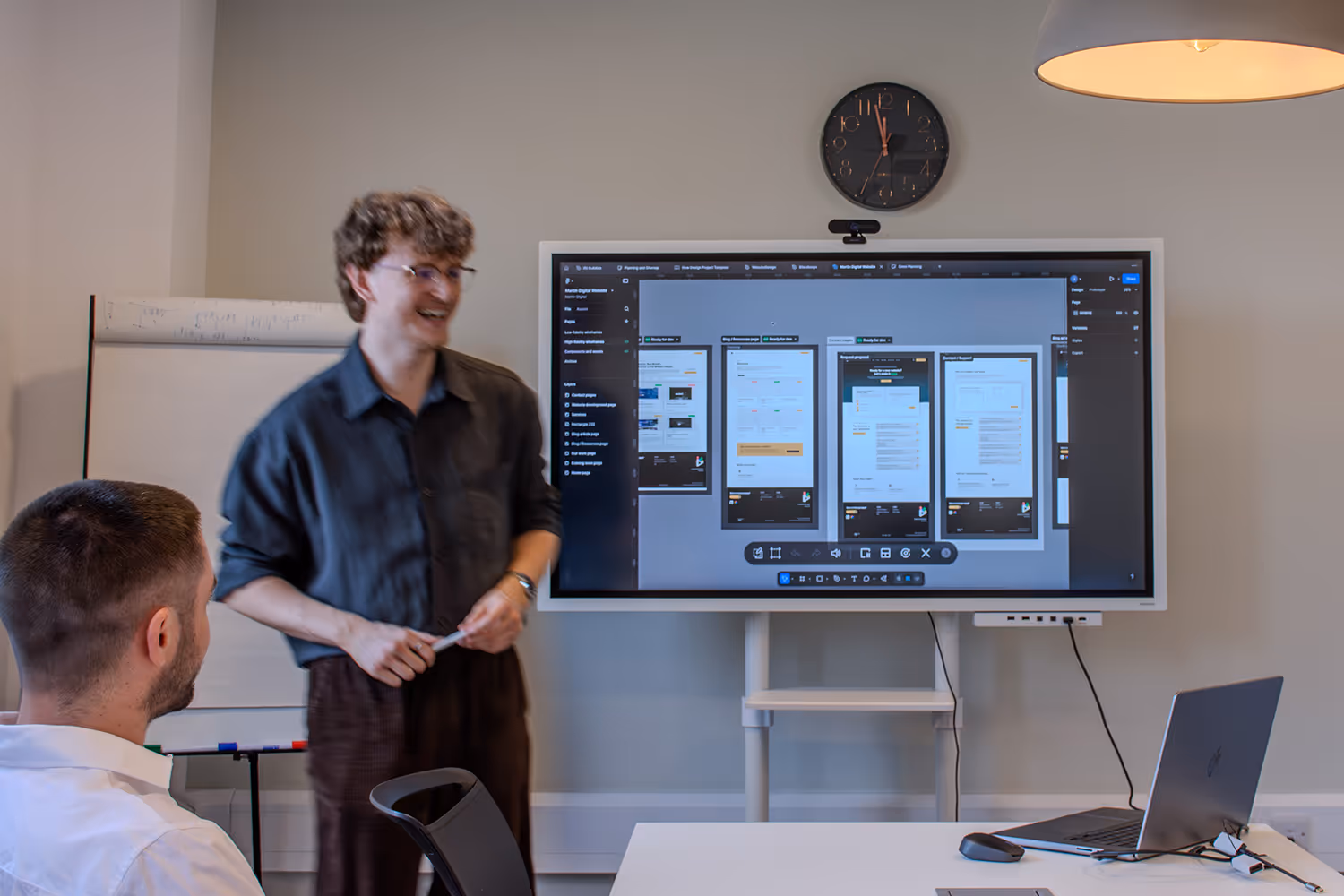 Figma presentation meeting at Martin Digital