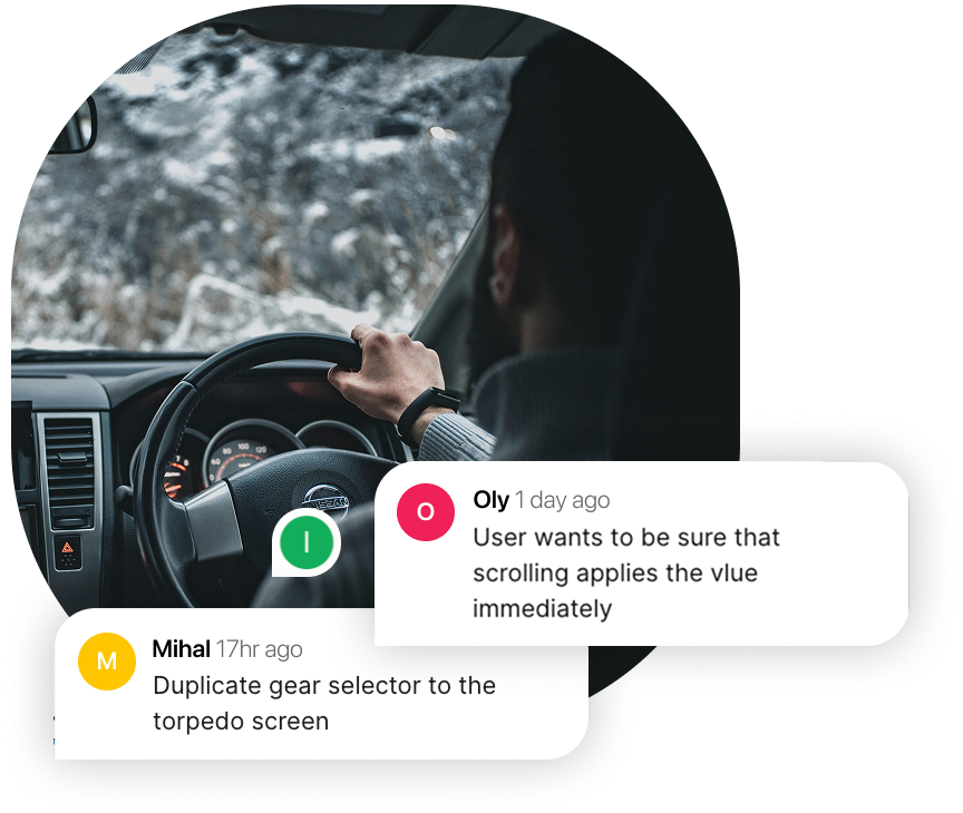 User-testing screen