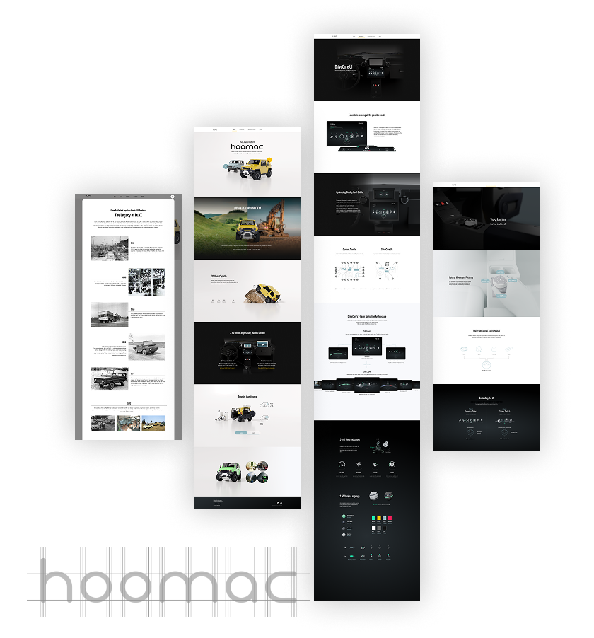 Webpage mockups