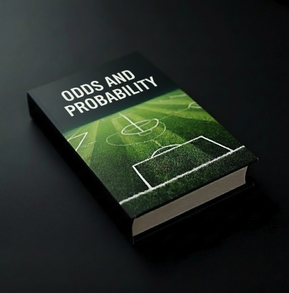 A book with a sport theme cover and the titile ODDS AND PROBABILITY