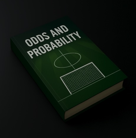 A book with a sport theme cover and the titile ODDS AND PROBABILITY
