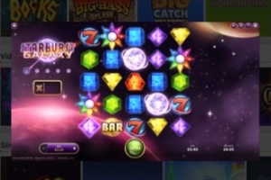 An in game screen image of Starburst Galaxy