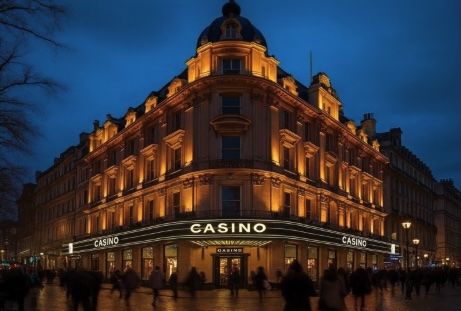 An image of a casino setting looking like a typical London West End location