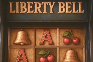 An image of a vintage style slot machine similar to Liberty Bell style