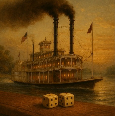 An image of an 18th or 19th century mississippi rivercoat