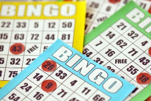 A close up image of bingo cards