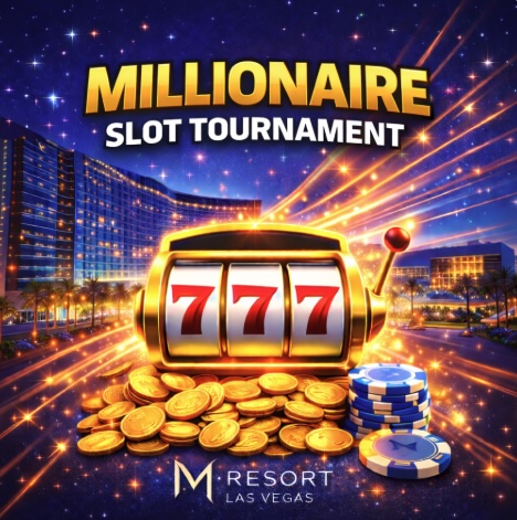 An image relating to the Millionaire Slot Tournament held at the M Resort in Las Vegas