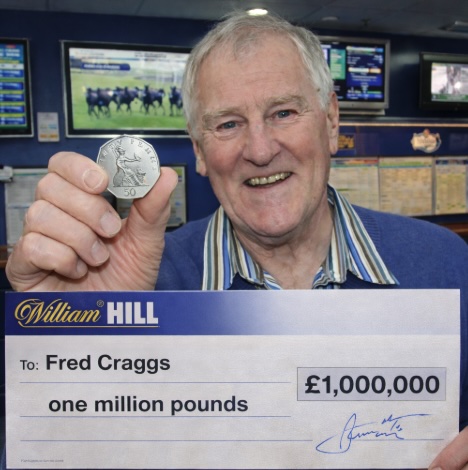 An image of a man who bet 50p and won one million pounds