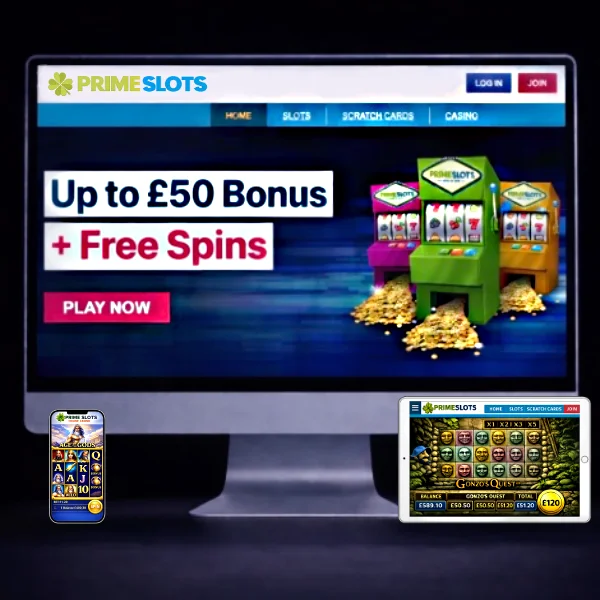 Prime Slots Casino game variety representing a wide selection of games available