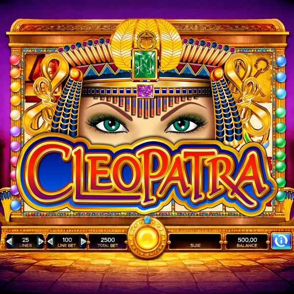 An image of the Cleopatra online slot game