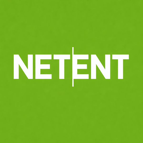 An image with a green background and white text saying NETENT