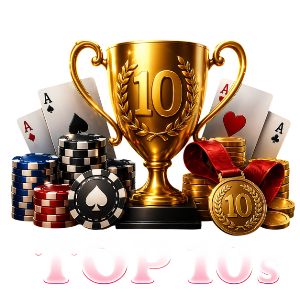 Top 10's nav icon with a gold trophy