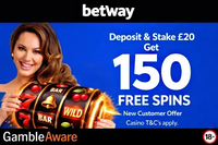Betway Casino Free Spins Bonus image