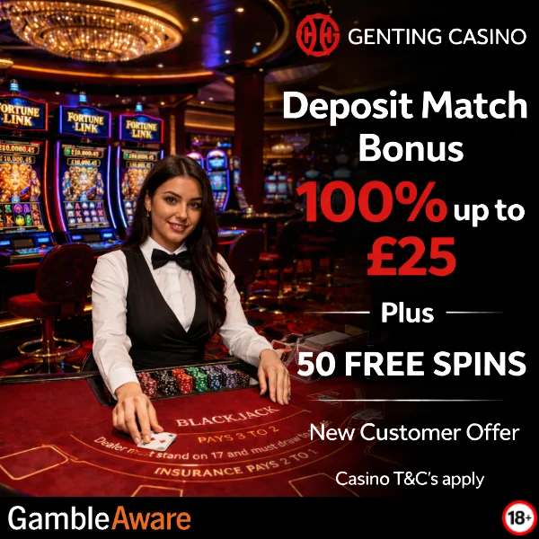 Genting Casino Deposit Match Bonus Offer image