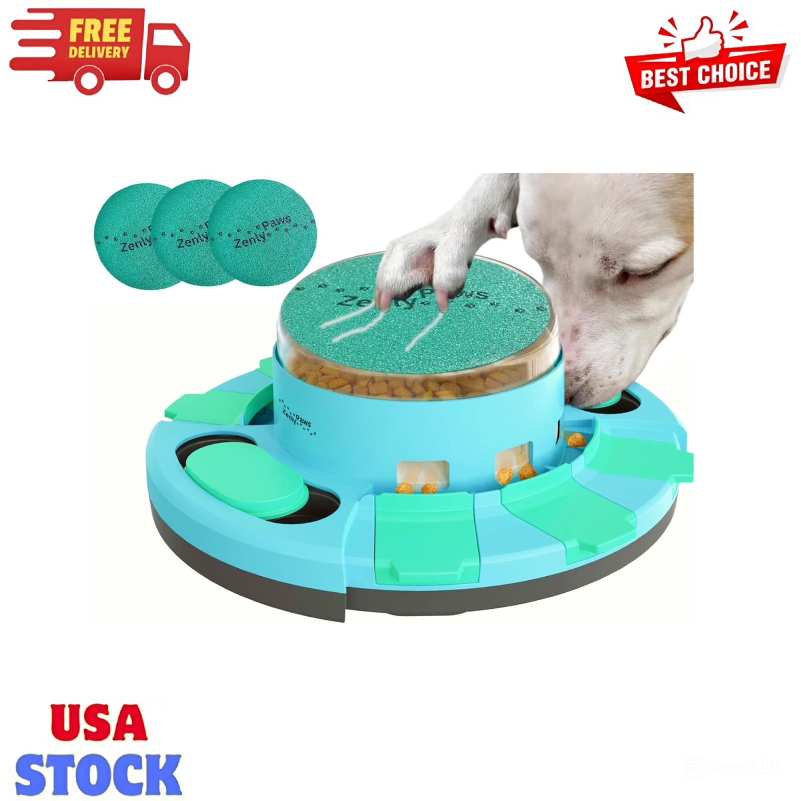 Zenly Paws Dog Nail File Toy | Dog Scratch Pad for Nails | Dog Nail Scratch B...