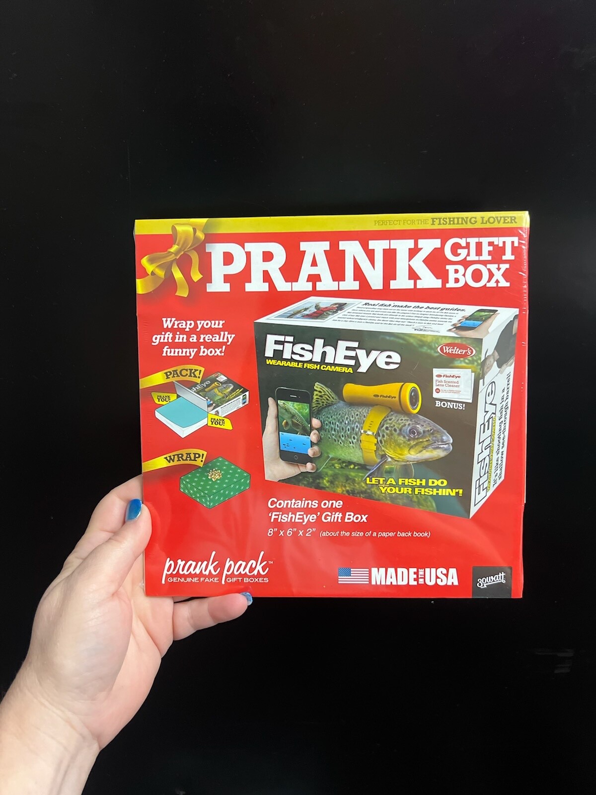 Fisheye Prank Fake Gag Gift Box For the Tech Lover! NEW 8x6x2
