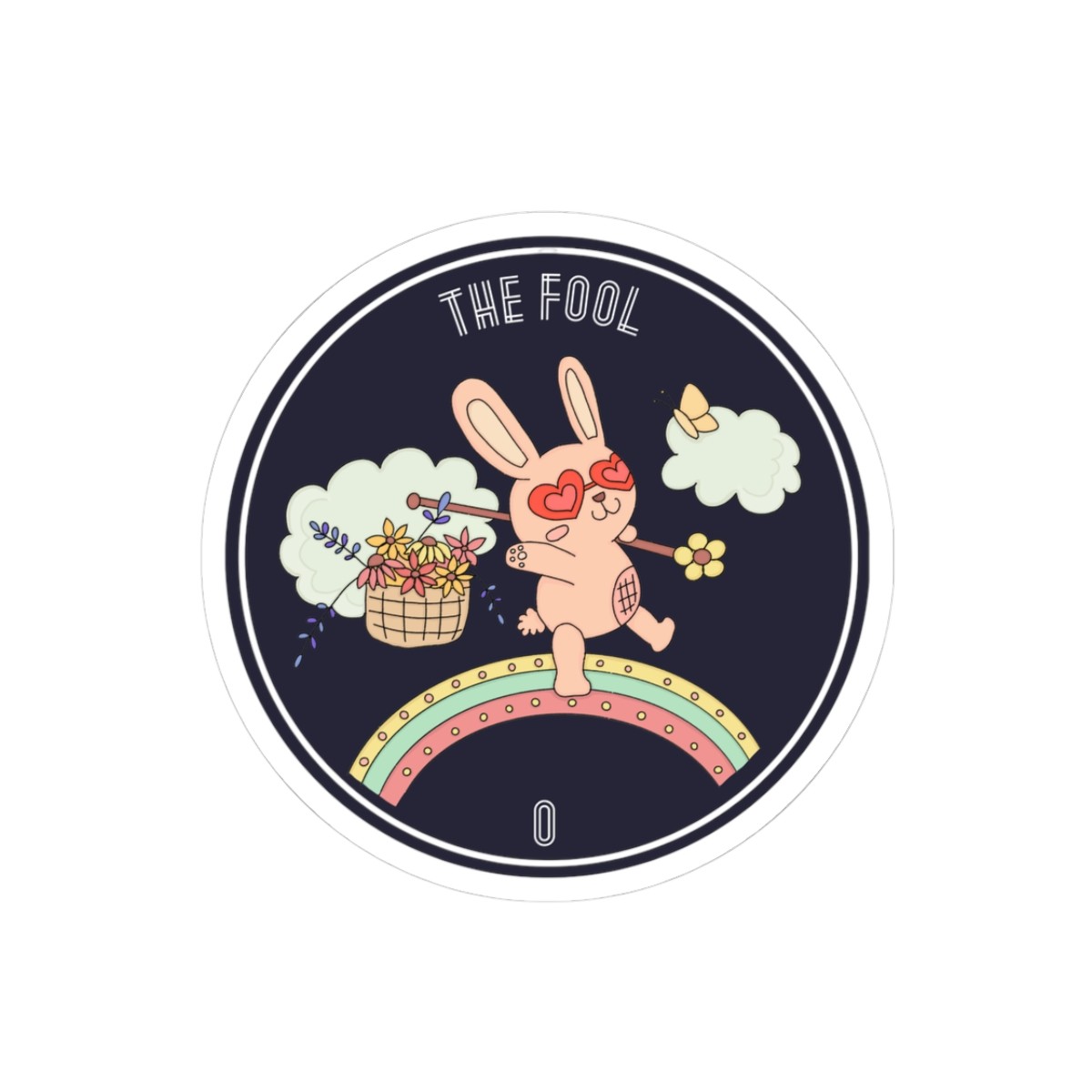 Playful Bunny Kiss-Cut Stickers | Cute Decor for Laptops, Journals, and Gifts 